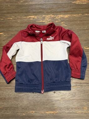 Puma Burgundy Zip-Up Jacket boy kid baby 2T